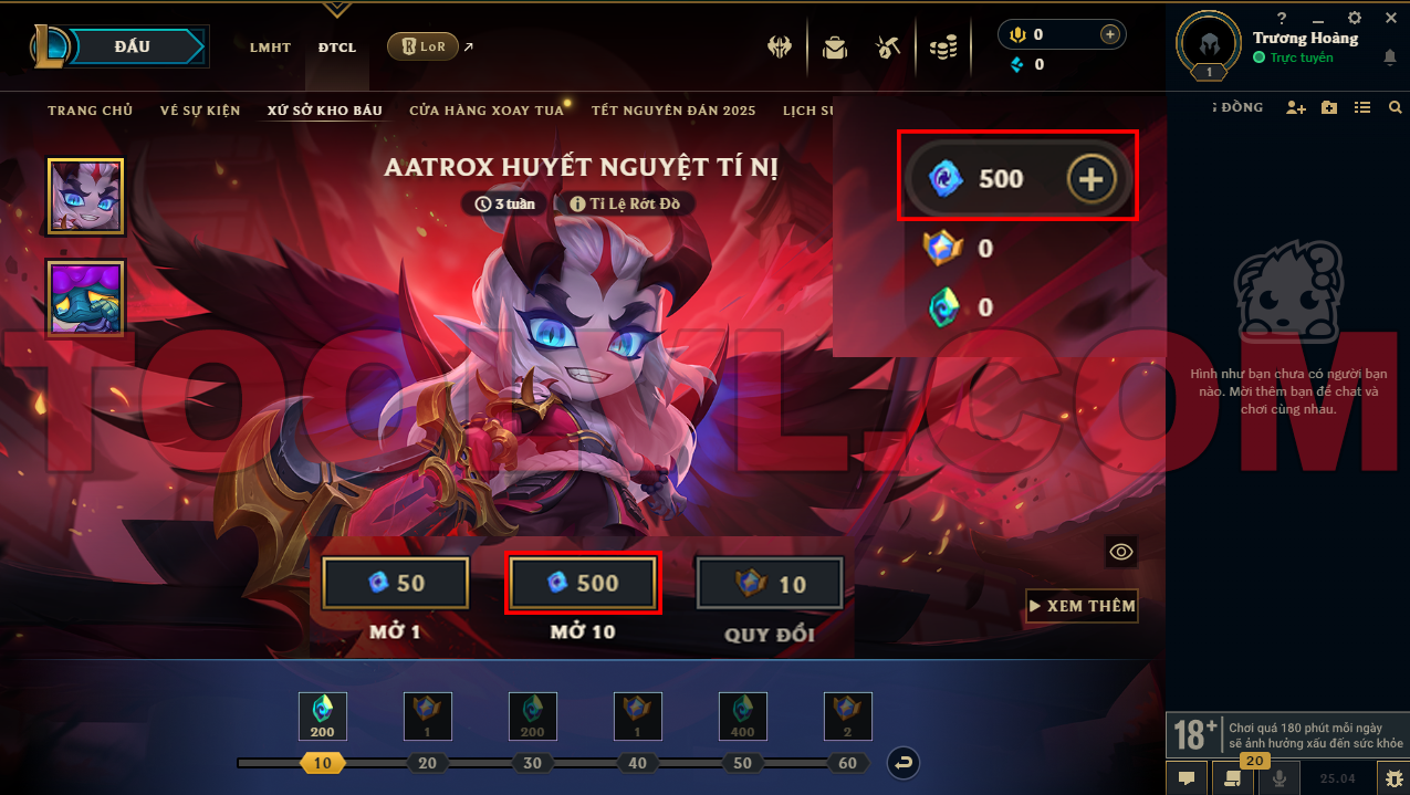 ACC TFT CÓ 500 KỶ VẬT KHO BÁU